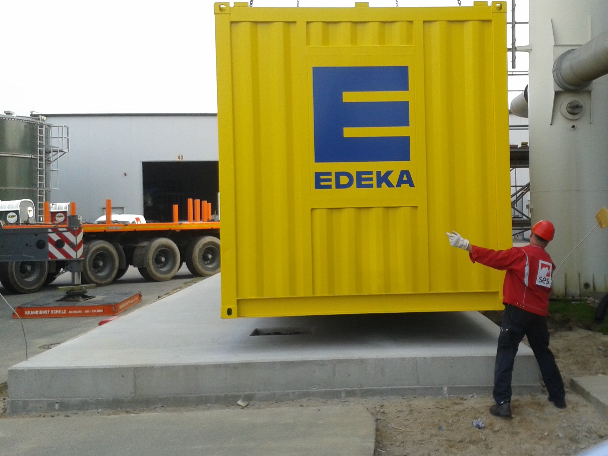 1.2 MW-CHP for meat industry/ EDEKA - photo: SES